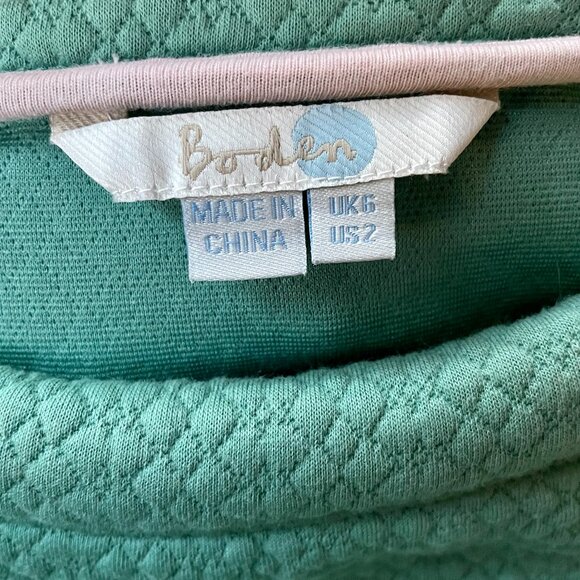Boden Women's Long Sleeve Green Shirt, US 2 - Picture 4 of 9
